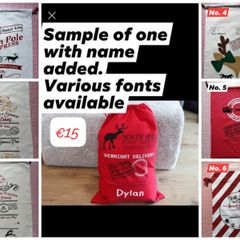 Personalised Christmas gift sack
