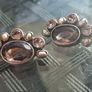 Beautiful pair of Vintage Sterling Silver clip-on Earrings Image 9