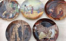 Wunsiedel Bavaria Porzellan Wall Picture Plates X 5