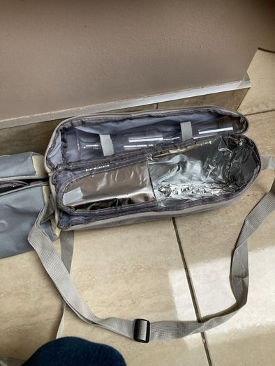 bags cooler wine / Prosecco  with two glasses