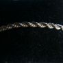 Vintage Silver Plated Rope Chain Bracelet 8inch Image 2