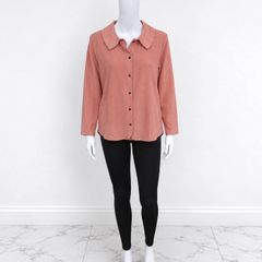 New Dusty Rose Button Down Long Sleeve Shirt
