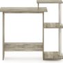NEW SALE | Efficient Home Laptop Notebook Computer Desk, Study Desk, Writing Desk, Sonoma Oak/White, 100.6 (W) x 85.3 (H) x 39.6 (D) cm Image 3