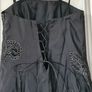 Black dress, lace up back, tutu underskirt, size S/M Image 3