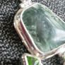 Silver pendant, with Moldavite & Peridot Image 3