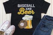 Baseball and beer t-shirt