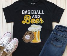 Baseball and beer t-shirt