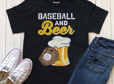 Baseball and beer t-shirt