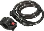 Bike Lock Cable 65cm Bike Cable Basic Self Coiling Resettable Cable Bike Locks with Complimentary Mounting Bracket Lock
