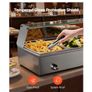 Buffet Food Warmer Stainless Steel 3 Pans with Glass Shield Commercial Countertop Bain Marie 220v Image 6