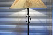 Tall Black Metal Table Lamp