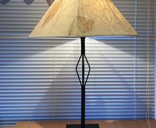 Tall Black Metal Table Lamp