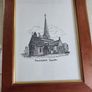 Framed Print of New Church at Powerscourt, Wicklow (engraving) Image 2