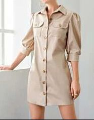 Button Front Shirt Dress