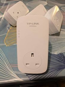 4x TP-Link AV2000 Gigabit Passthrough Powerline Adapters (TL-PA9020P) - 2 Kits