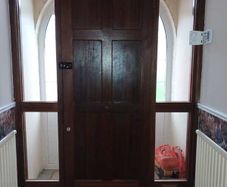 Solid mahogany front door