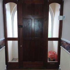 Solid mahogany front door