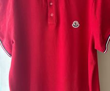 Moncler red polo shirt