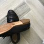 Pair Of Flat Black Clarks Shoes Size 6 Image 2