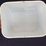 Enamel bread bin white vintage farmhouse Image 6