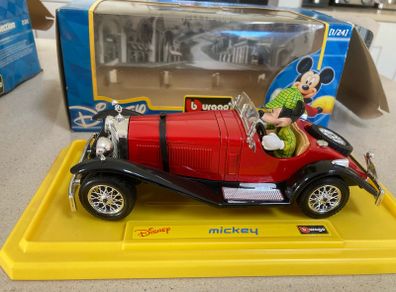 Disney Mickey Mouse Mercedes SSKL 1/24 Burago