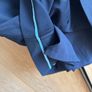 Diane Von Furstenberg navy knee length shift dress with satin detailing, size 4 (UK 8) Image 5