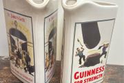 Pair of Guinness ceramic advertising jugs