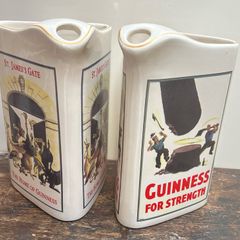 Pair of Guinness ceramic advertising jugs
