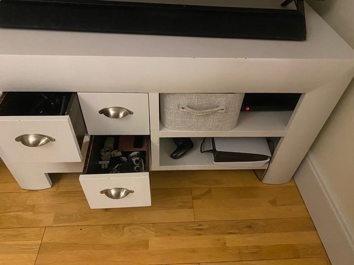 Bookcase and TV unit