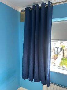 Navy Curtains