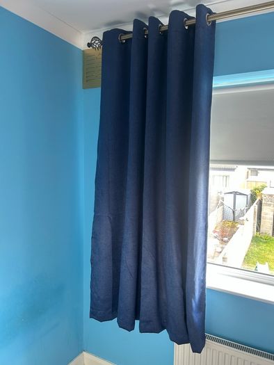Navy Curtains
