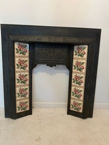 Beautiful Cast Iron Tiled Fireplace Insert