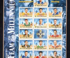 2000 Ireland Hurling Team of the Millennium Commemorative Sheet Fine CDS Used with Dublin cancel of 2nd August 2000 (First day of issued) on envelope extract.