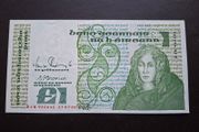 The Central Bank of Ireland. B Series One Pound (1989)