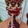 Antique Victorian Lustre Glass Image 7