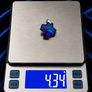 Vintage 925 Sterling Silver Blue Aurora Borelis Cross Pendant Image 10