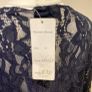Handcrafted navy lace jacket size 20 Image 5