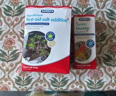 Fish treatment salt and bladder treatment for gold fish