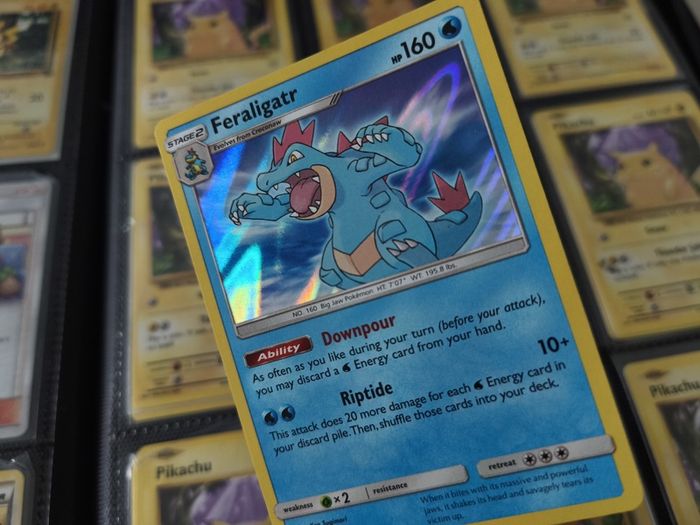 Feraligatr ! Holo Rare ! from Dragon Majesty Set ! 2018 ! Pokemon Card !