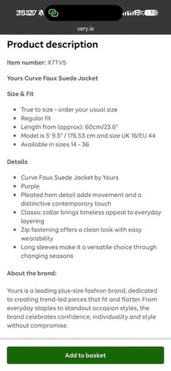 Faux Suede Jacket