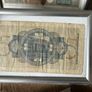 Set of 5 Vintage Banknotes in Frames  Historical Currency Display Image 4
