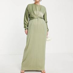 Satin maxi dress