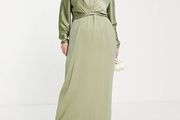 Satin maxi dress