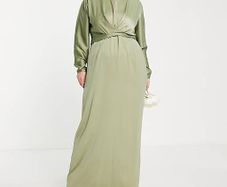 Satin maxi dress