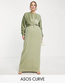 Satin maxi dress