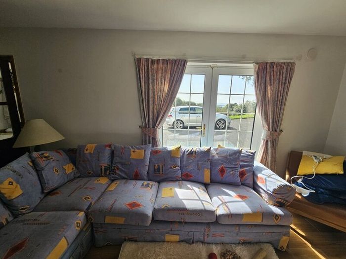 Two piece  corner contemporary   design sofa with