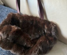 faux fur handbag