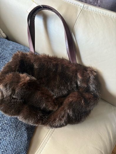 faux fur handbag