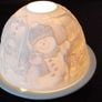 Cashel Living Porcelain Christmas Tealight Holder. Image 2