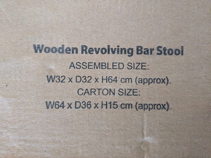 Wooden Revolving Bar Stools White